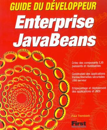 Couverture du livre « Entreprise Javabeans » de P Tremblett aux éditions First Interactive