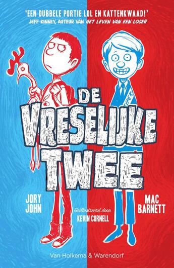 Couverture du livre « De Vreselijke Twee » de Mac Barnett aux éditions Unieboek | Het Spectrum