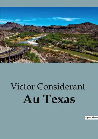 Couverture du livre « Au Texas » de Victor Considerant aux éditions Shs Editions