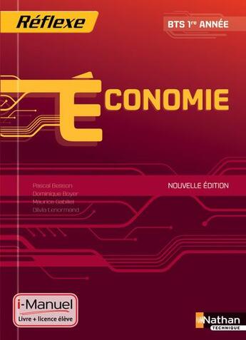 Couverture du livre « Economie - bts 1re annee pochette reflexe bts i-manuel bi-media » de Besson/Boyer aux éditions Nathan