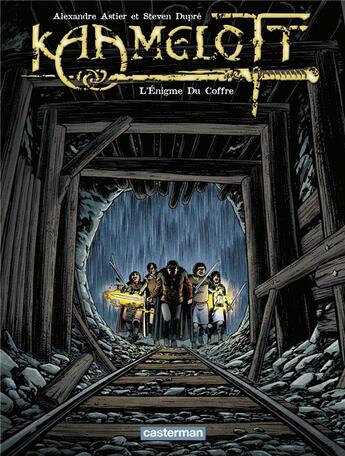 Couverture du livre « Kaamelott Tome 3 : l'énigme du coffre » de Alexandre Astier et Steven Dupre aux éditions Casterman