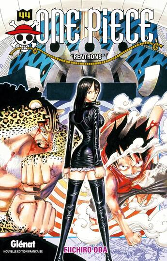 Couverture du livre « One Piece - édition originale Tome 44 : rentrons » de Eiichiro Oda aux éditions Glenat