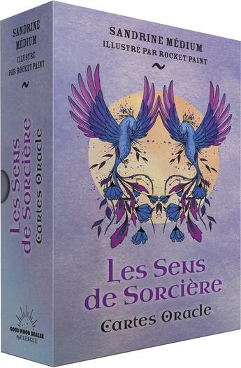 Couverture du livre « Les sens de sorcière : cartes oracle » de Sandrine Medium et Rocket Paint aux éditions Good Mood Dealer