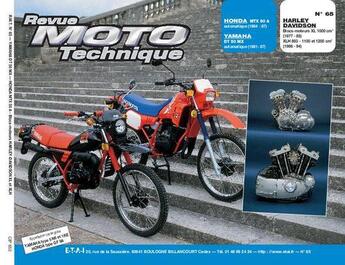 Couverture du livre « Rmt 65.2 honda mtx 50-yamaha dt 50 mx-harley xl1000 » de Etai aux éditions Etai