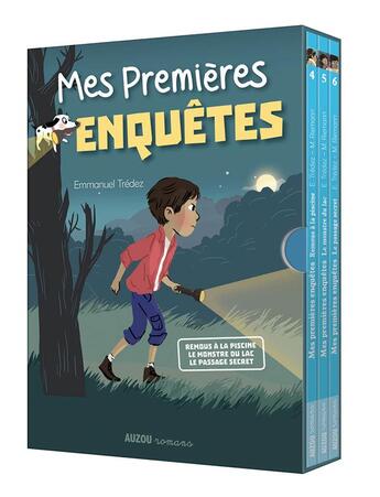 Couverture du livre « Mes premières enquêtes : coffret Tomes 4 à 6 : remous à la piscine ; le monstre du lac ; le passage secret » de Emmanuel Tredez et Maud Riemann aux éditions Auzou