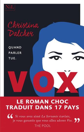 Couverture du livre « Vox » de Christina Dalcher aux éditions Nil