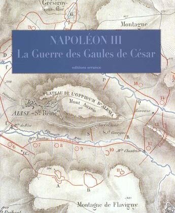 Couverture du livre « Guerre des gaules de cesar » de Napoléon Bonaparte aux éditions Errance