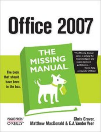 Couverture du livre « Office 2007 ; the missing manual » de Chris Grover aux éditions O Reilly