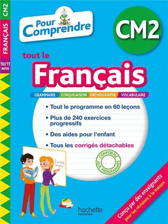 Couverture du livre « Pour comprendre francais cm2 » de Dieny/Otes aux éditions Hachette Education