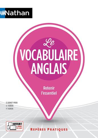 Couverture du livre « Le vocabulaire anglais - reperes pratiques 2022 - n 19 » de Bonnet-Piron/Thoiron aux éditions Nathan