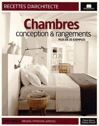 Couverture du livre « Chambres ; conception & rangements » de  aux éditions Massin