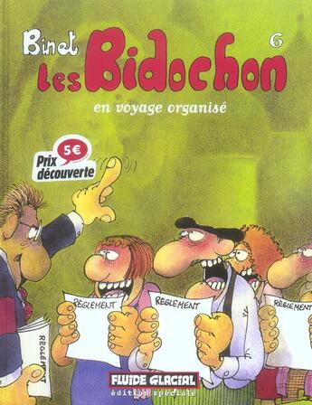 Couverture du livre « Les Bidochon T.6 ; en voyage organisé » de Christian Binet aux éditions Fluide Glacial