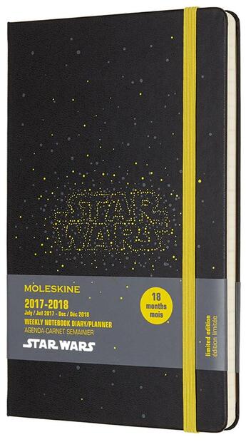 Couverture du livre « Agenda 18 mois semaines Star Wars 2017-18 grand format » de  aux éditions Moleskine