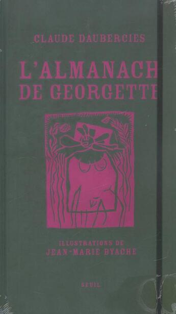 Couverture du livre « Almanach De Georgette (L') » de Byache/Daubercies aux éditions Seuil