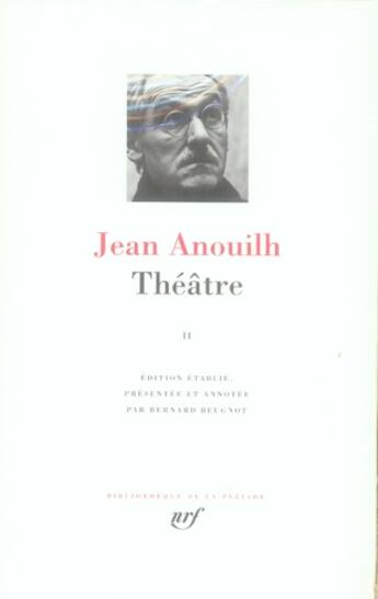 Couverture du livre « Théâtre t.2 » de Jean Anouilh aux éditions Gallimard