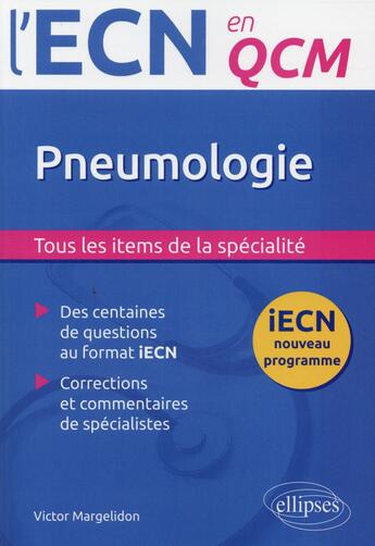 Couverture du livre « Pneumologie » de Margelidon Victor aux éditions Ellipses