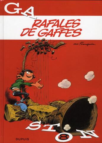 Couverture du livre « Gaston Tome 8 : rafales de gaffes » de Jidehem et Andre Franquin aux éditions Dupuis