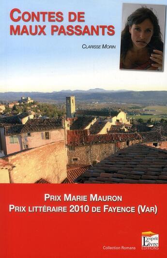 Couverture du livre « Contes de maux passants » de Clarisse Morin aux éditions Regi Arm