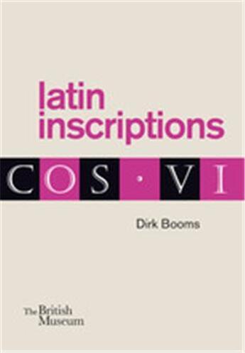 Couverture du livre « Latin inscriptions » de Booms Dirk aux éditions British Museum