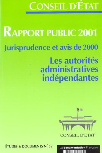 Couverture du livre « Rapport public du conseil d'etat ; les associations et la loi de 1901 cent ans apres » de  aux éditions Documentation Francaise