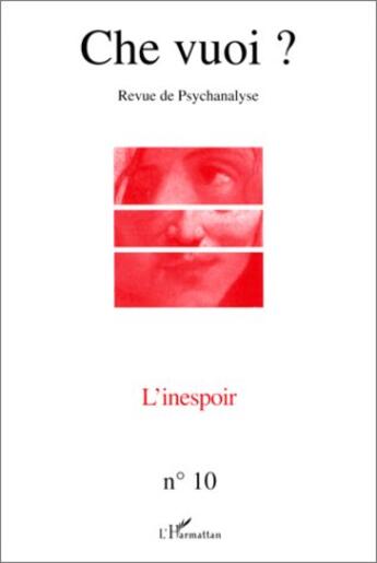 Couverture du livre « L'inespoir » de  aux éditions Editions L'harmattan