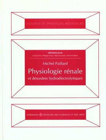 Couverture du livre « Physiologie renale » de Michel Paillard aux éditions Hermann