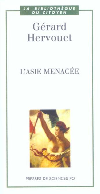 Couverture du livre « L'Asie menacée » de Gerard Hervouet aux éditions Presses De Sciences Po