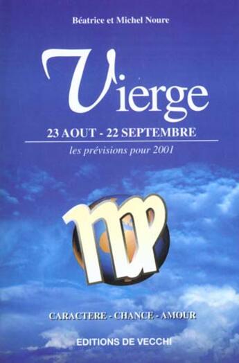 Couverture du livre « Vierge ; edition 2001 » de Colection aux éditions De Vecchi