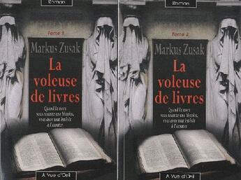 Couverture du livre « La voleuse de livres t.1 à t.2 » de Markus Zusak aux éditions A Vue D'oeil