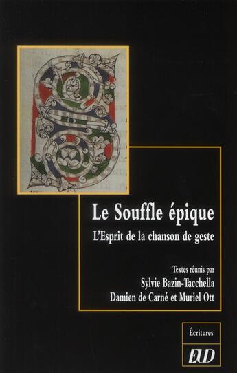 Couverture du livre « Souffle epique » de  aux éditions Pu De Dijon