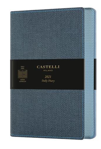 Couverture du livre « Agenda 2021 journalier grand format harris blue » de  aux éditions Castelli Milano