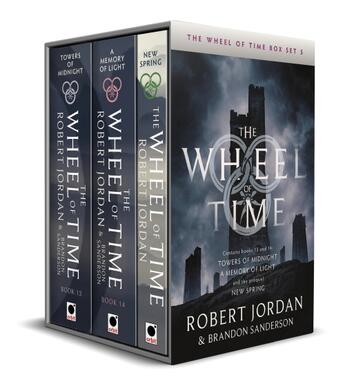 Couverture du livre « THE WHEEL OF TIME BOX SET 5: BOOKS 13, 14 & PREQUEL - TOWERS OF MIDNIGHT, A MEMORY OF LIGHT, NEW SPRING » de Robert Jordan aux éditions Orbit