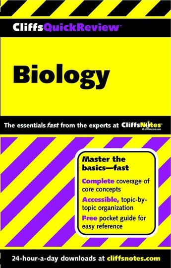 Couverture du livre « CliffsQuickReview Biology » de Alcamo I Edward aux éditions Houghton Mifflin Harcourt