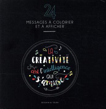 Couverture du livre « 24 messages à colorier et à afficher » de  aux éditions Dessain Et Tolra