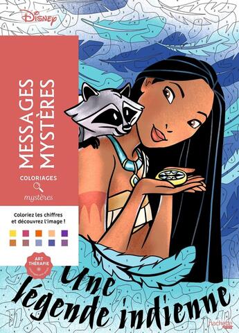 Couverture du livre « Art-thérapie ; Coloriages mystères : messages mystères » de Disney aux éditions Hachette Heroes