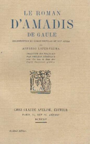 Couverture du livre « Le roman d'Amandis de Gaulle » de Affonso Lopes-Vieira aux éditions Nel