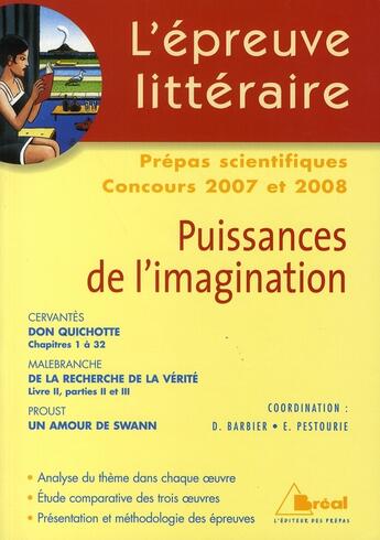 Couverture du livre « Puissances de l' imagination » de Barbier aux éditions Breal