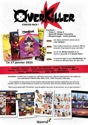 Couverture du livre « Overkiller : Tomes 1 et 2 » de Fred Mansour et Collectif aux éditions Uppercut