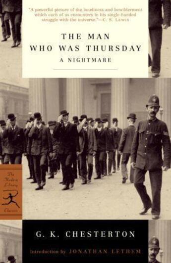 Couverture du livre « The man who was thursday » de Gilbert Keith Chesterton aux éditions Adult Pbs