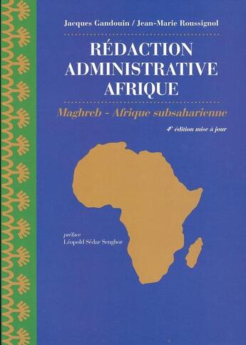 Couverture du livre « Redaction administrative afrique (export) np - maghreb - afrique subsaharienne » de Jacques Gandouin aux éditions Armand Colin