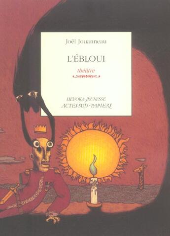 Couverture du livre « L'EBLOUI » de Jouanneau Joël aux éditions Actes Sud-papiers