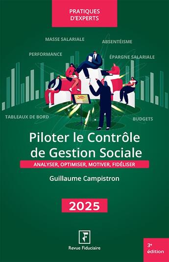 Couverture du livre « Piloter le contrôle de gestion sociale (édition 2025) » de Guillaume Campistron aux éditions Revue Fiduciaire