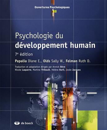 Couverture du livre « Psychologie du développement humain (7e édition) » de  aux éditions De Boeck Superieur