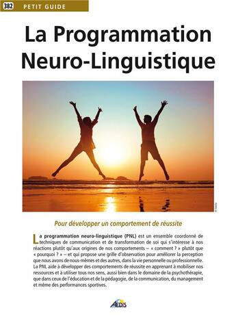 Couverture du livre « La programmation neuro-linguistique » de  aux éditions Aedis