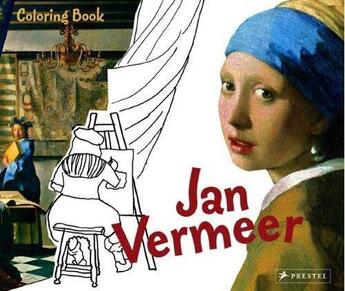 Couverture du livre « Coloring book jan vermeer » de Weissenbach Andrea aux éditions Prestel