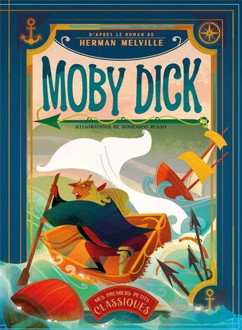 Couverture du livre « Moby Dick » de Herman Melville et Domenico Russo aux éditions White Star Kids