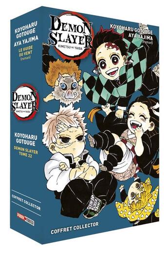 Couverture du livre « Demon slayer : coffret : Tome 22 et roman Tome 3 » de Koyoharu Gotoge aux éditions Panini