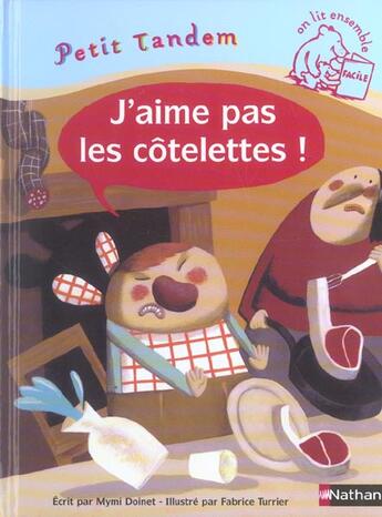 Couverture du livre « J aime pas les cotelettes » de Doinet/Turrier aux éditions Nathan