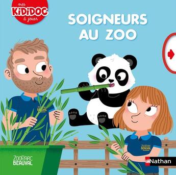 Couverture du livre « Soigneurs au zoo beauval » de Benjamin Becue aux éditions Nathan