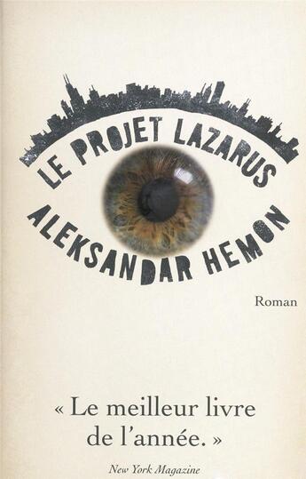 Couverture du livre « Le projet Lazarus » de Aleksandar Hemon aux éditions Robert Laffont